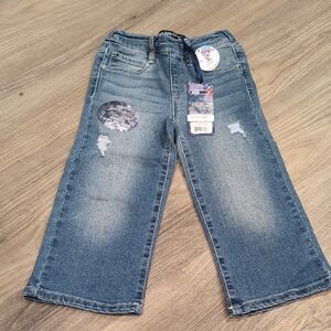 Blue Spice Wide Leg Crop Jeans Nwt Size 4